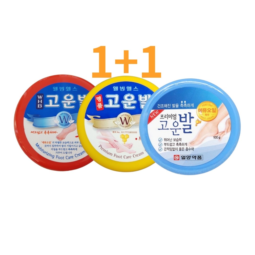 1+1 [3種セット] コウンバルクリーム/ かかとケア/角質ケア
