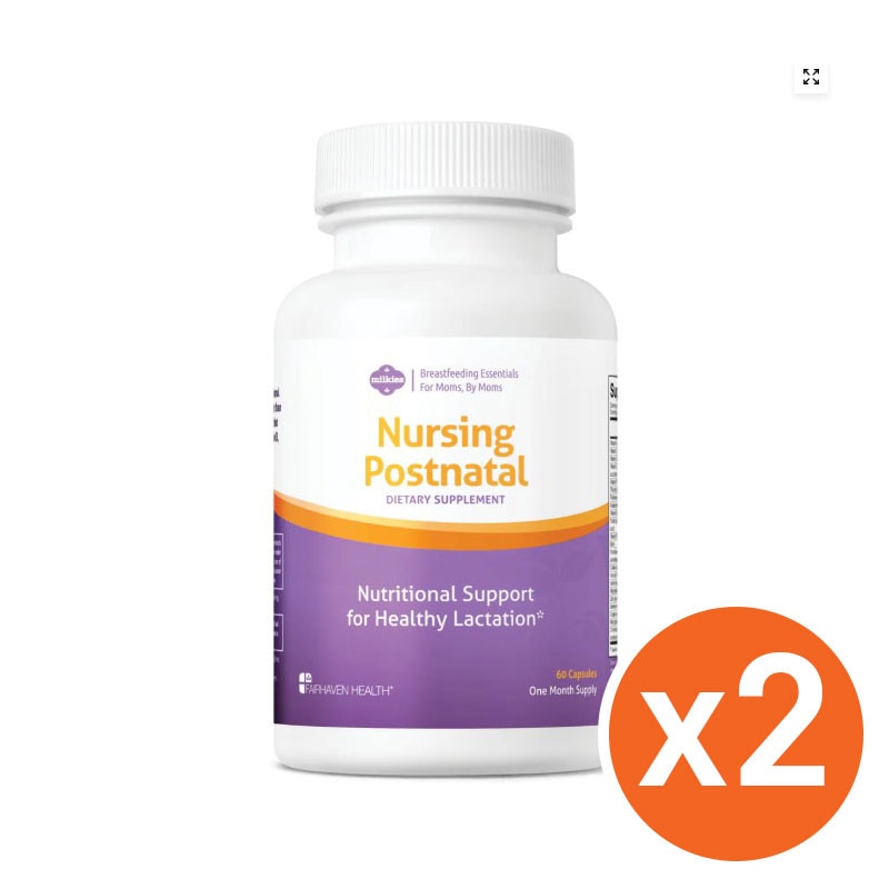 2個セットFairhaven Health Milkies Nursing Postnatal Breastfeeding Multivitamin 妊娠準備栄養剤