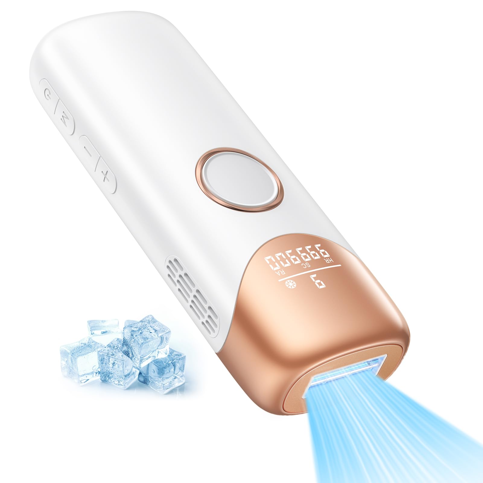 YUNDOO 脱毛器【サロン級冷感脱毛器】 IPL光脱毛器 メンズ 髭 レディース VIO対応 9段階調節 19.8J高出力 99万回照射 自動/手動照射モード だつもうき脱毛器 顔 髭 脇 腕 足用