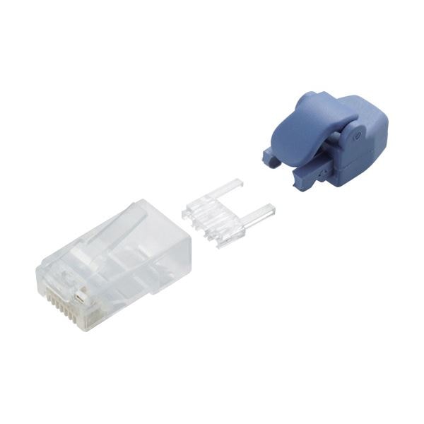 (まとめ) エレコム RJ45コネクタ(Cat6単線ヨリ線共通) LD-6RJ45T10/TP 1パック(10個) (×10セット)
