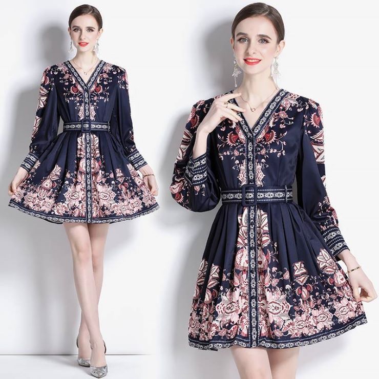 【4,824円クーポン利用で 9/20まで】 オープンカラー花柄ミニワンピース ワンピース 結婚式 ドレス 結婚式 二次会 入園式 卒業式 大人 上品 入学式 OL レディース 春 夏 秋 冬