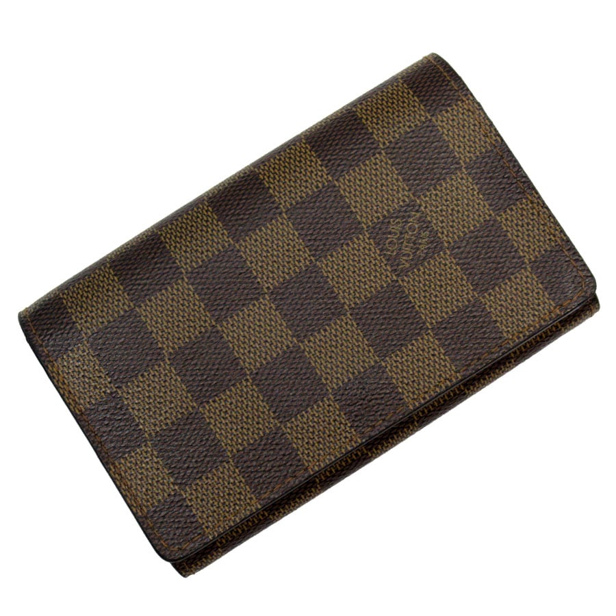 ルイ ヴィトン LOUIS VUITTON 二つ折り財布 ダミエ ポルトモネ ビエ トレゾール ダミエキャンバス ブラウン ユニセックス N61730 t19471a 28,470円