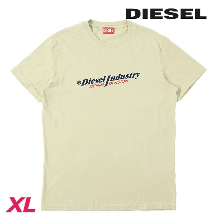 半袖Tシャツ カットソー メンズ T-DIEGOR-IND ウォッシュ加工 エンボスロゴプリント die-m-t-f4-419