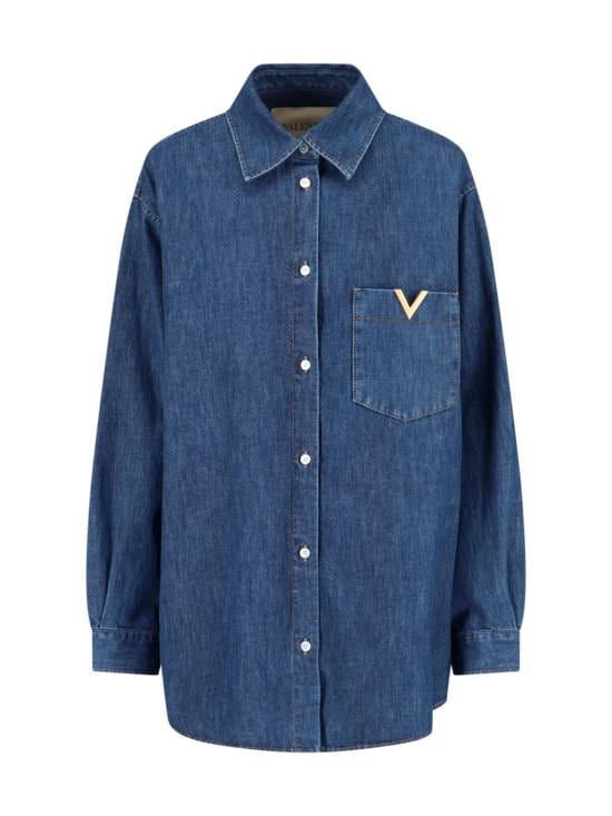VALENTINO GARAVANI Women Shirts 8B3DB03K9YA 558 Blue