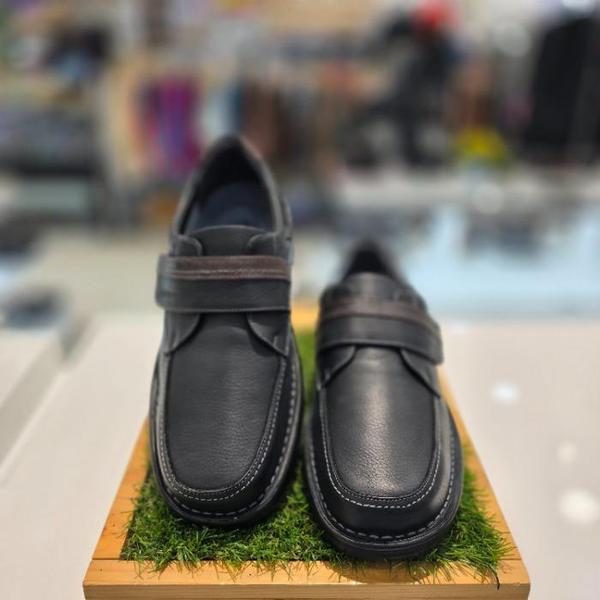 セーブゾーン04 男性コンフォートカジュアルクッションステッチカジュアルシューズ ブラック 3MDPEKAMSMQ58 (S44545594)