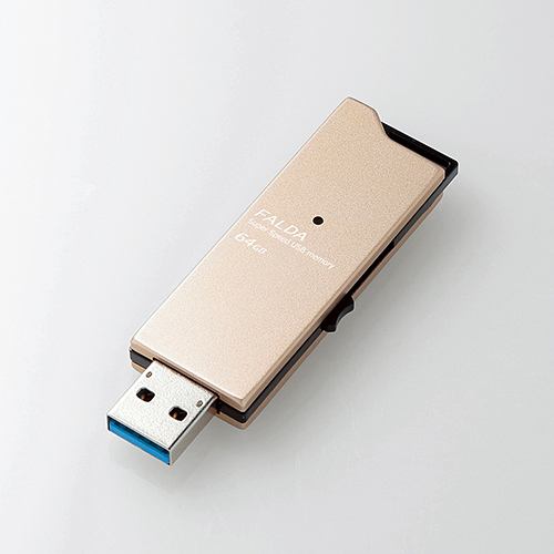 楽天 エレコム MF-DAU3064GGD 高速USB3.0メモリ(スライドタイプ) 64GB ゴールド USBメモリー