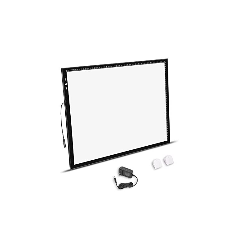 【即納】HSKトレース台A2薄くて軽い6MM調光器18W超高輝度LED5500luxタッチボタンロックモード付き