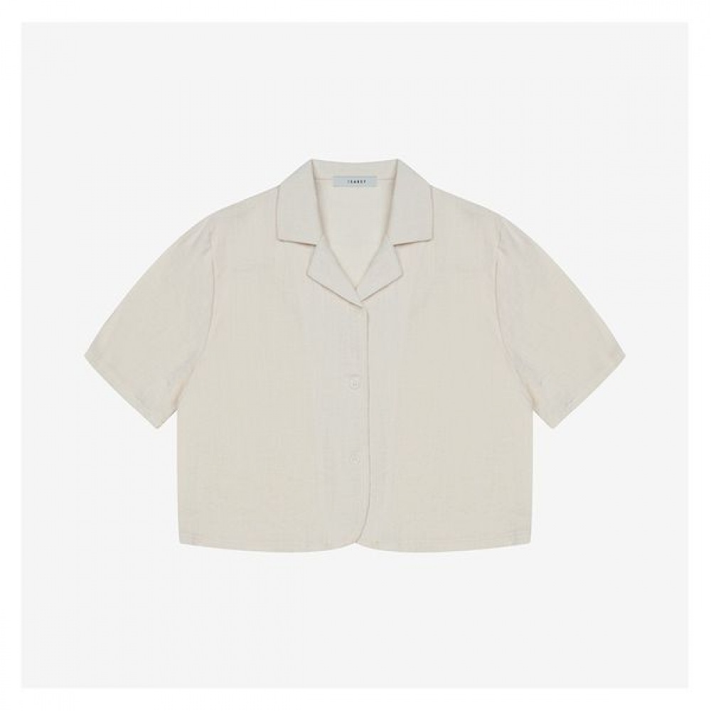 [Isabey] テーラードカラーネックシャツタイプ半袖ジャケット（VKJAF2142）