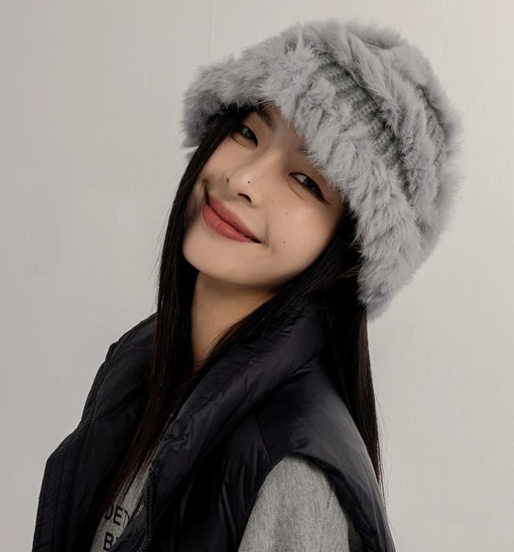 帽子 レディース 冬 ファーニット 帽 秋 小顔効果 防寒 暖かい フィッシャーマン ハット ウール かわいい ベージュ グレー カーキ 普段使い お出かけ