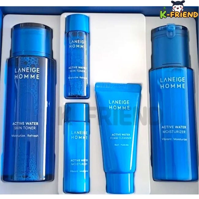 オムアクティブウォーター2種セット（スキン180ml+モイスチャライザー125ml）オールシーズンスキンケア 男性用基礎化粧品 肌コンディションケア 乾燥対策ケア 仕事用スキンケア