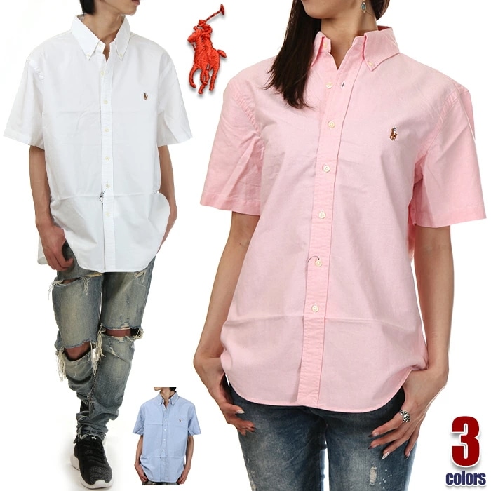 ラルフローレン 半袖 シャツ メンズ レディース POLO RALPH LAUREN 半袖シャツ USAモデル オックスフォードシャツ ボタンダウンシャツ 大きいサイズ クラシックフィット おしゃれ