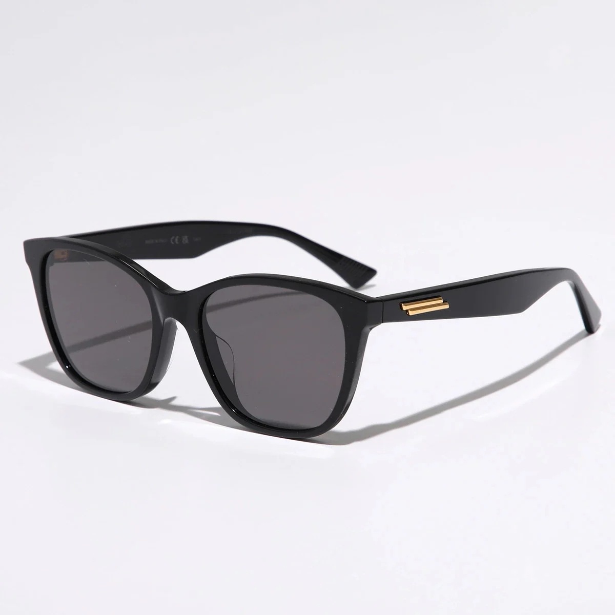 BOTTEGA VENETA ボッテガヴェネタ サングラス BV1151SA メンズ ウェリントン型 セルフレーム フルリム アジアンフィット ロゴ 001/BLACK-BLACK-GREY