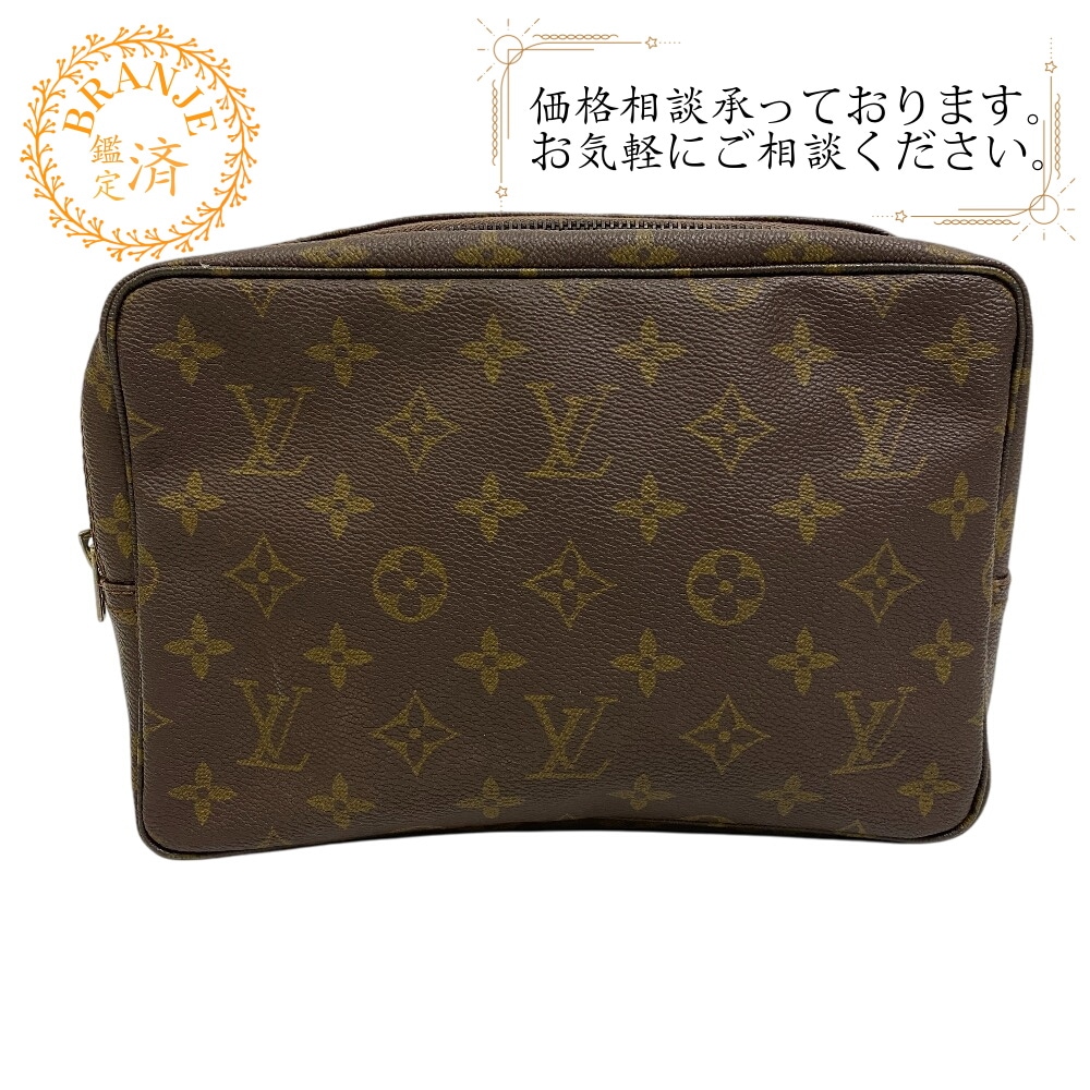 M47524 トゥルーストワレット23 ポーチ モノグラム レザー クラッチバッグ ブラウン ブランド 20,831円