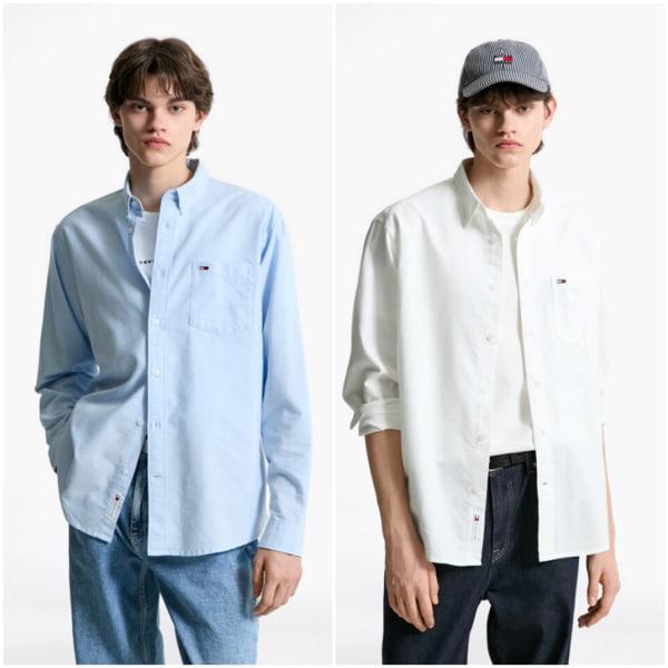 男性リラックスオックスフォード クールマックス シャツ T32F0WSH01TMT2 TOMMY JEANS