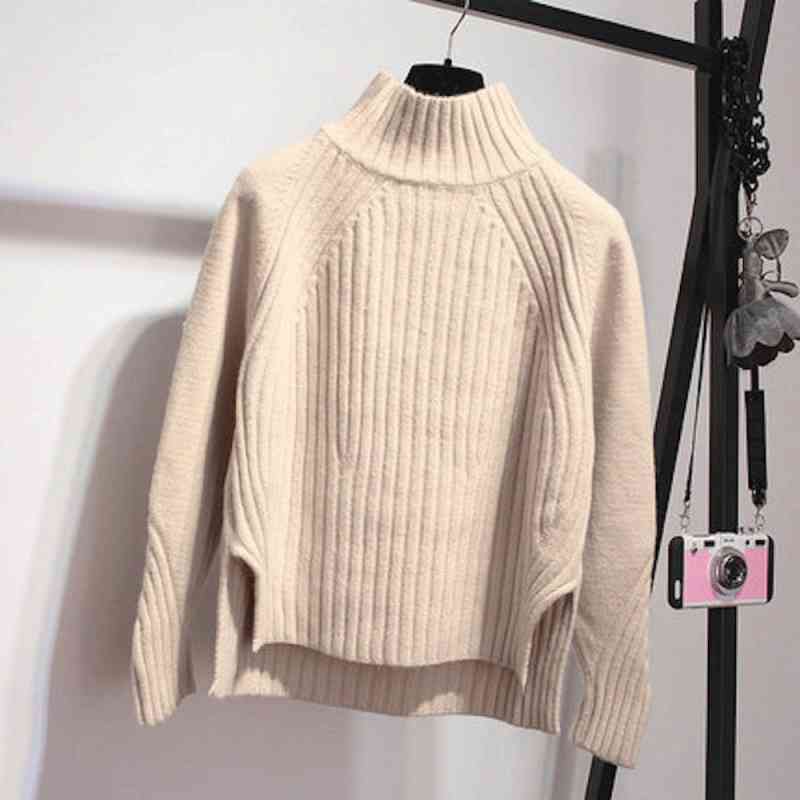 セーター レディース タートルネック ゆる ざっくり かわいい 厚手 ケーブル編み トレーナー 人気 白 黒 ブランド 柄 ハイネック ニットセーター 春 クルーネック おしゃれ 冬 秋 ロング ノル