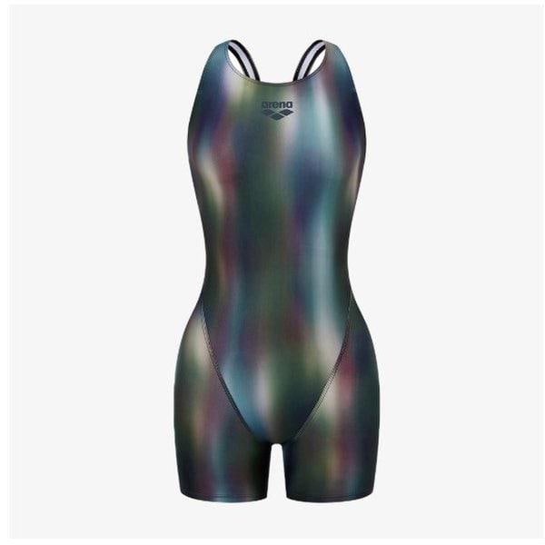 女性用屋内水着 ピューオニア 3部丈 ハーフボディ ドロップバック (A6SL1LH06BLK)(ブラカップ別売)