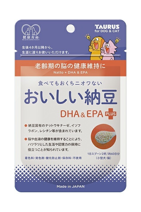 （まとめ買い）おいしい納豆 DHA&EPA+ 犬用フード [x6]