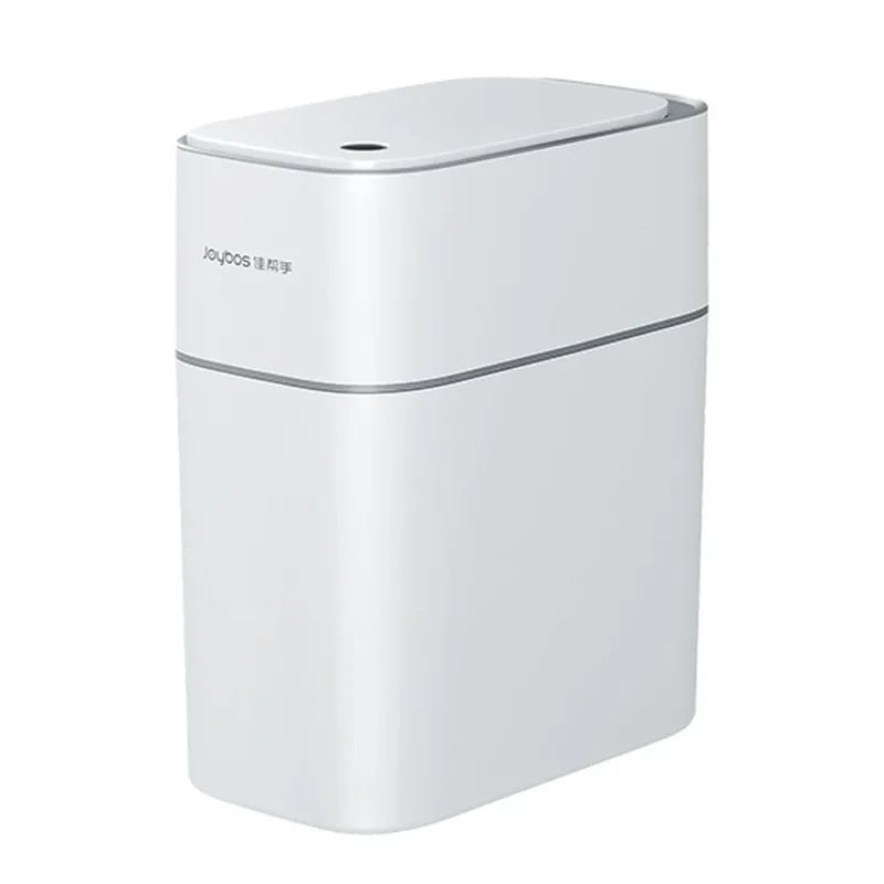 14L スマート浴室ゴミ箱自動袋詰め電子ゴミ箱ホワイトタッチレス狭いスマートセンサーゴミ箱スマートホーム