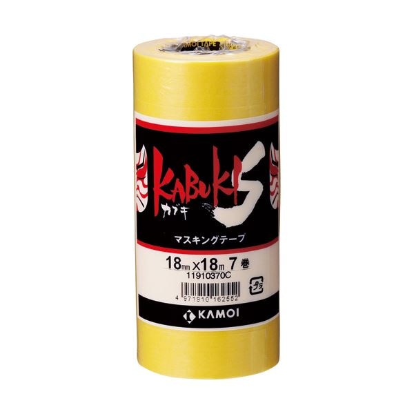 （まとめ）カモ井加工紙 カブキS 18mmx18m カブキS18 1パック（7巻） [x30セット]