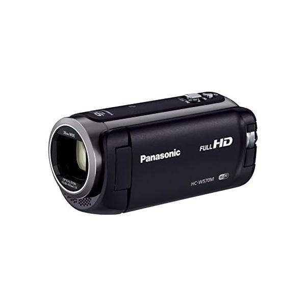 【中古】パナソニック HDビデオカメラ W570M ワイプ撮り 90倍ズーム ブラック HC-W570M-K