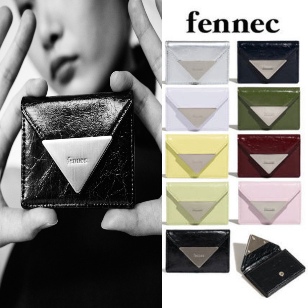 CRINKLE TRIANGLE ACCORDION POCKET/（本革）