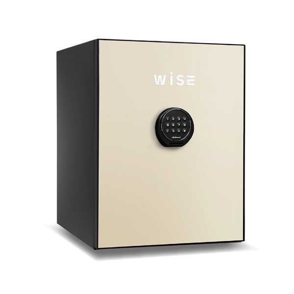 WS500ALC クリーム WiSE [プレミアム金庫(36L/テンキー式/アラーム機能)] メーカー直送