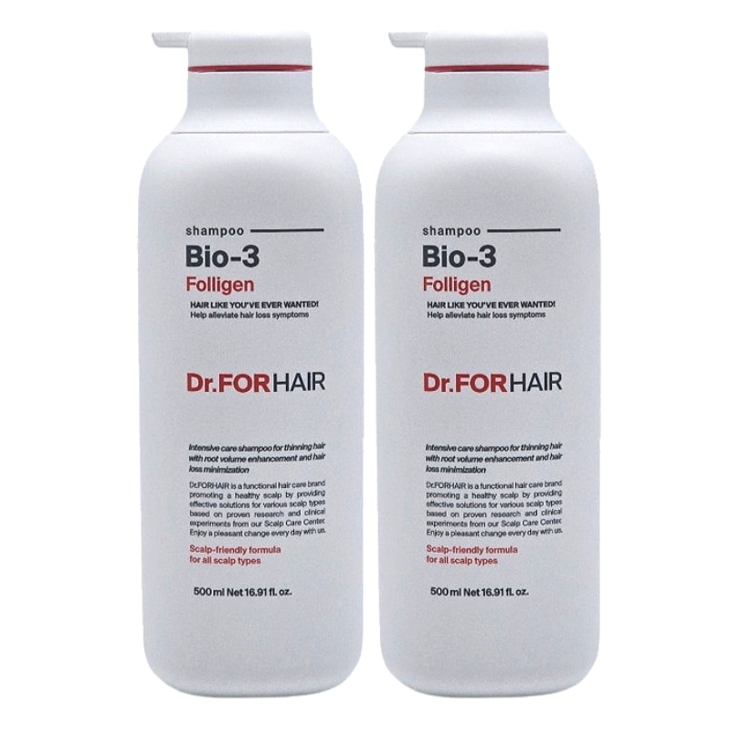 [1+1]バイオ3 抜け毛ケアシャンプー 500mL 弱酸性 頭皮バランスケア 韓国ヘアケア 抜け毛対策＆ボリュームケア頭皮環境をすこやかに保つスカルプシャンプー