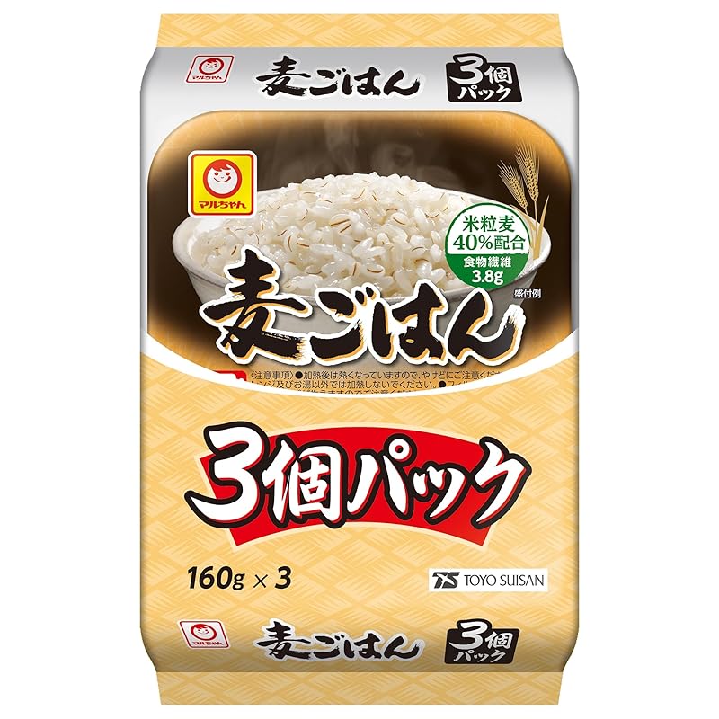 【即納】マルちゃん 麦ごはん 3個パック 160g×3パック×8個