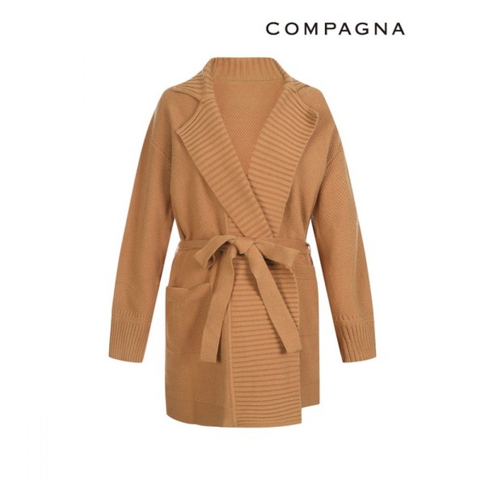 [カンパニア] Vカラニットロングカーディガン_CCCS0-WSC010