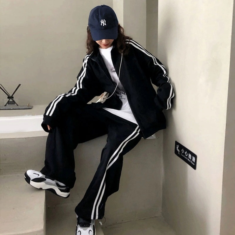 [急速出荷]韓国 ジャージ レディース 上下2点セット セットアップ トレーナー 運動スーツ スウェット 半袖 長袖 tシャツ パンツ パーカー 部屋着 ウェア ゴルフウェア スポーツウェア ヨガウェ