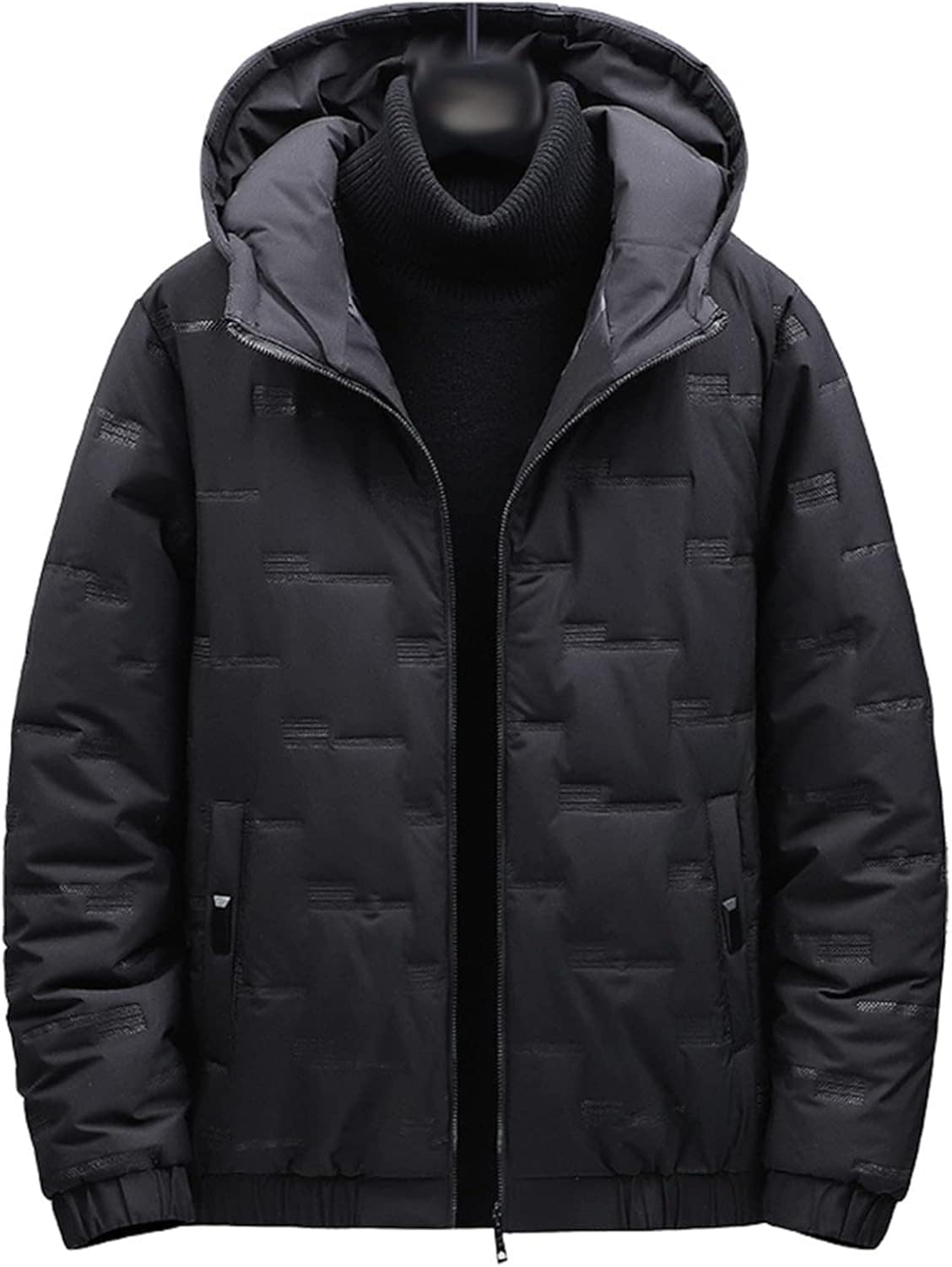 メンズ 綿入れジャケット 無地 中綿ジャケット フード付き シンプル ビジネス 綿服 ブルゾン アウトドア 秋冬 アウター ショート丈 男性用 トップス 普段着