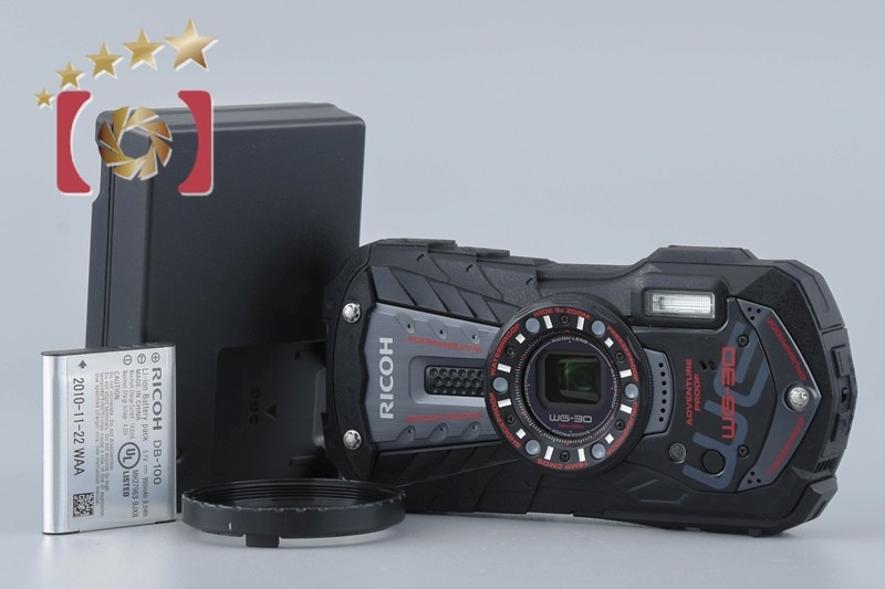 RICOH PENTAX ペンタックス WG-30 ブラック 防水アクションカメラ シャッター回数僅少