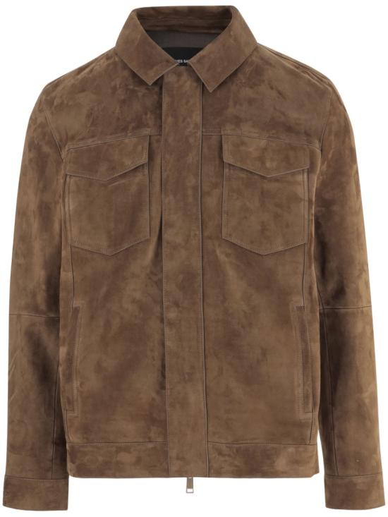 YVES SALOMON Men Jacket 26E24EHV20567L32WA2294 Brown