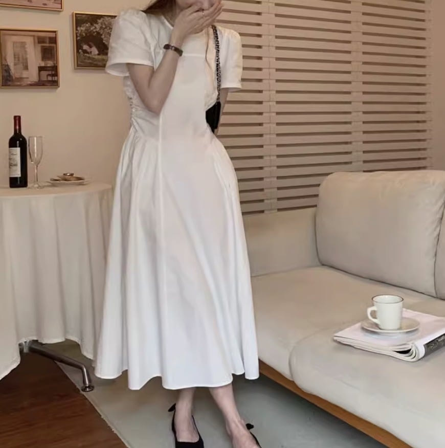 レディース ワンピース シャツ ロング 半袖 かわいい 大人可愛い きれいめ シンプル カジュアル 上品 おしゃれ かっこいい レトロ こなれ感 ラフ ガーリー ルーズ 個性的 クール モード系