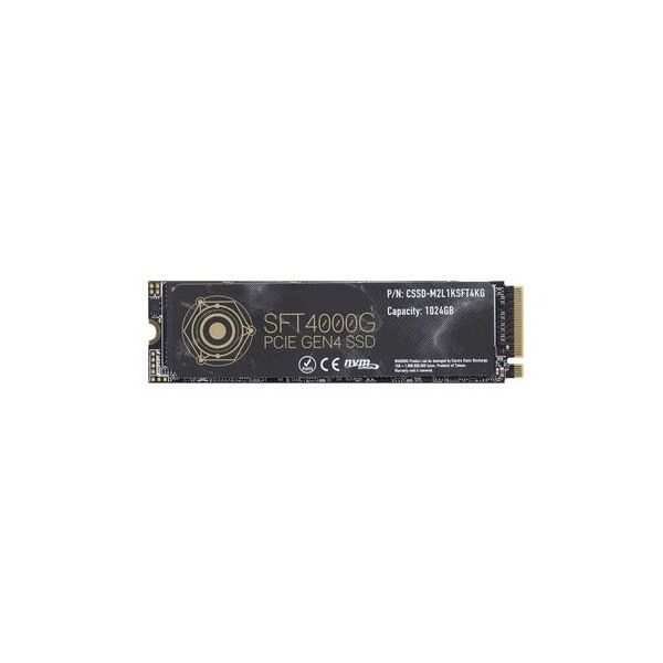 4988755-067188 SFT4000G シリーズ M.2 2280 NVMe接続 極薄ヒートシンク付き SSD 1TB