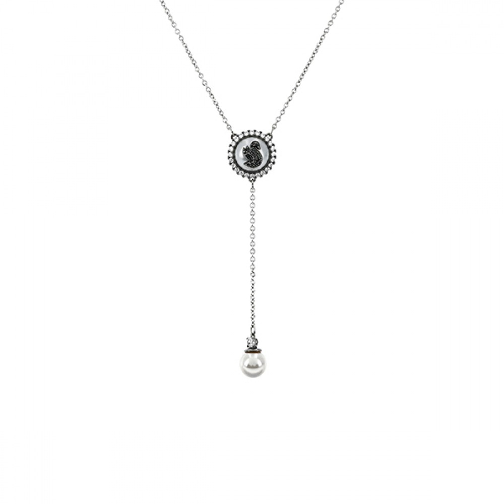 スワロフスキー 5681403 スワンスワングレーパール Y ネックレス