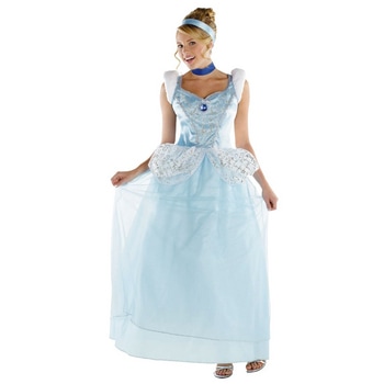 コスプレ 仮装 DXシンデレラドレス 大人用 L(12-14) 【 コスプレ 衣装 ハロウィン 仮装 コスチューム 童話 女性用 おとぎ話 余興 レディース パーティーグッズ 】