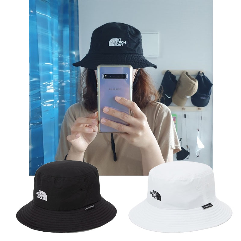 ECO BUCKET HAT NE3HP12 エコ バケットハット 帽子 あご紐 つば ナイロン 紫外線 UV 撥水 登山 トレッキング アウトドア レディース メンズ ホワイトレーベル 韓国 人気
