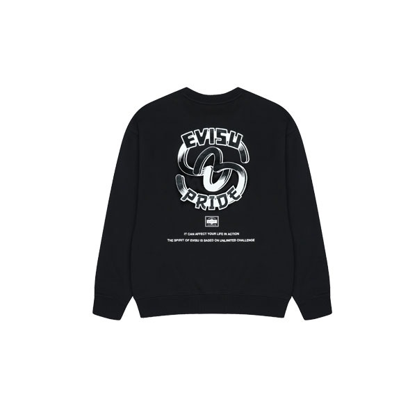クライミングバリエーション ヒルズ ルーズフィット スウェットTシャツ Big Hills Sweat Setup (EW4UTS904_BK)