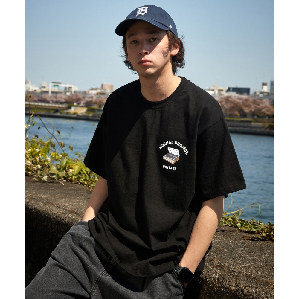MINIMALPROJECTターンテーブルヴィンテージオーバーフィット半袖Tシャツ MST148 [BLACK]
