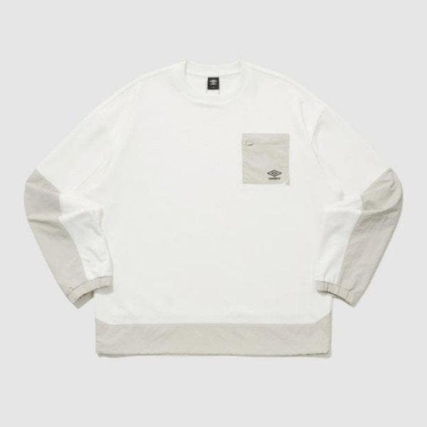 長袖Tシャツ TQT UQ121CFS13-SCW ウェイファインダー ウーブンBITニット スウェットシャツ / スイートコーン