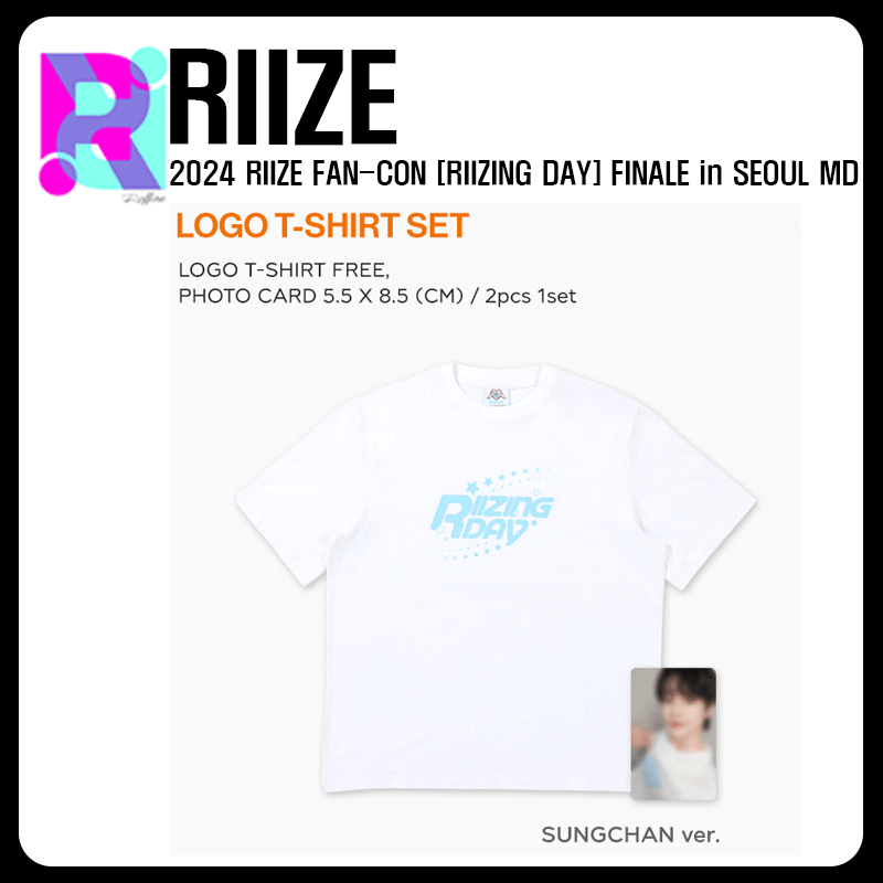 メンバー選択 （LOGO T-SHIRT SET） 2024 RIIZE FAN-CON [RIIZING DAY] FINALE in SEOUL OFFICIAL MD