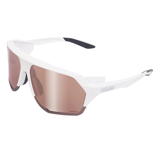 100%(ワンハンドレッド) スポーツサングラス NORVIK ノルヴィック HiPER シルバーミラーレンズ クリアレンズ付 60031-00003ソフトタクトホワイト