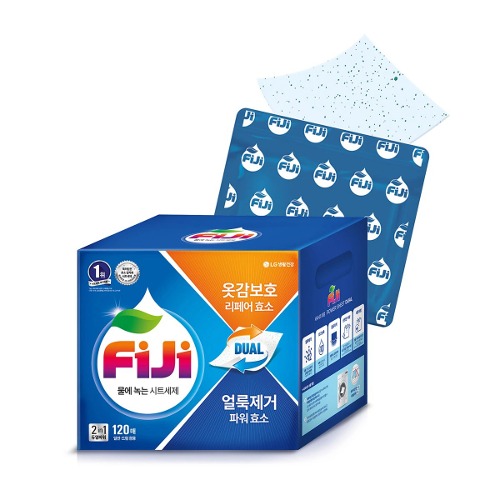 フィジーシートタイプの洗濯洗剤120枚簡単な清潔な洗濯物強力な洗浄きれいな保管