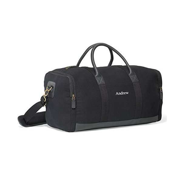 Heavy Canvas Duffel Bag (Black， Single item) - Father s Day Gift for Dad， Grandpa， Husband， Boyfrien