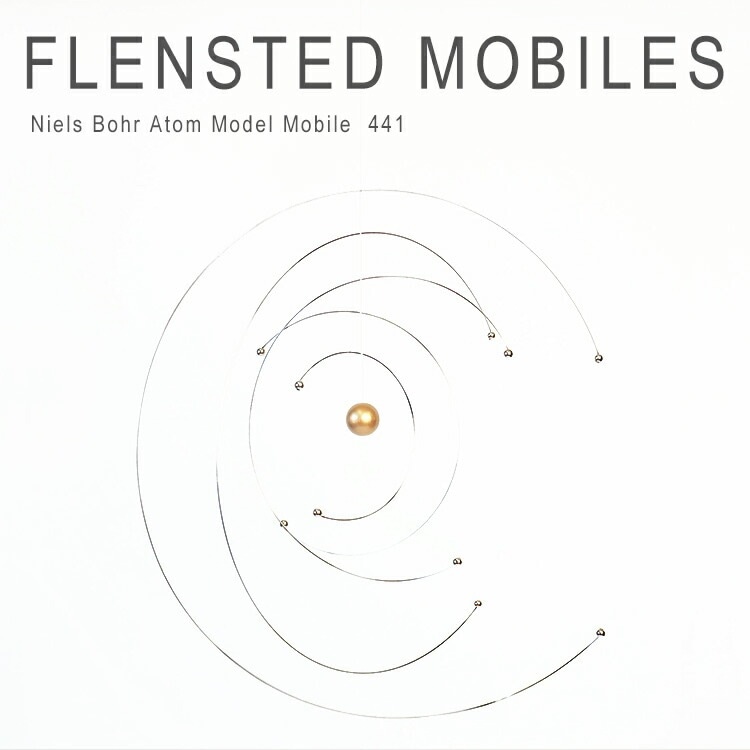 ニールスボーア アトムモデル モビール 大人 おしゃれ 北欧 インテリア 雑貨 FLENSTED MOBILES Niels Bohr Atom Model Mobile 441