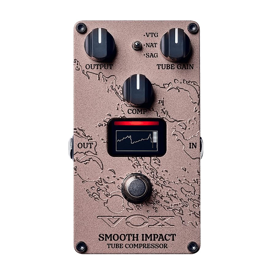 VOX(ヴォックス) ギター用 コンパクトエフェクター SMOOTH IMPACT コンプレッサー/Nutube搭載/真空管/Valvenergy 2nd VE-SI