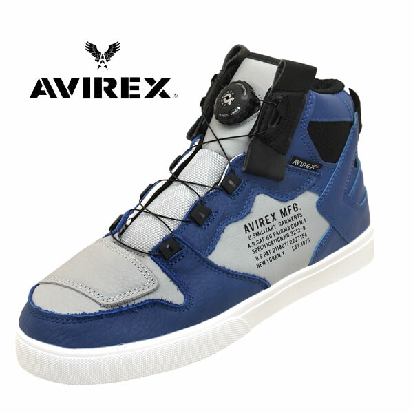 男性 DICTATOR MC 2278 06 ダイヤルロック ミッドカット バイク スニーカー 紺灰 カジュアル 9,317円