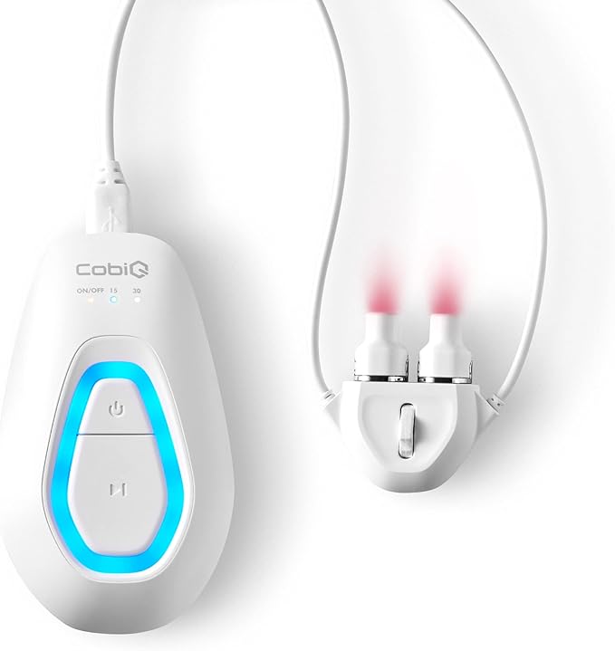 CobiQ 低レベルレーザー（LLLT）を使用した鼻炎管理 - 850nm940nm波長赤外線ポータブル充電式鼻のかゆみを軽減します