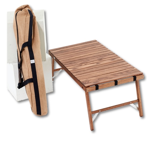 BLACK DESIGN_スリムロールウッドテーブル_韓国直送 33,670円